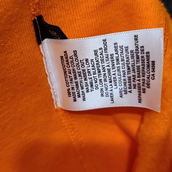 WyCo Anarchy Orange/Black Pullover Hoodie - Sz L - Picture 3 of 3